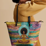 "AfroEssence" Leather Tote Bag