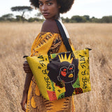 "Aina" Lemon Zest Leather Tote Bag Deal