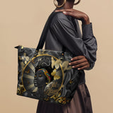 "Barakaya" Leather Tote Bag