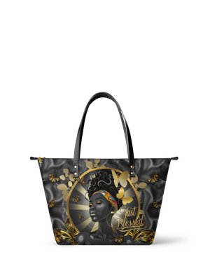 "Barakaya" Leather Tote Bag