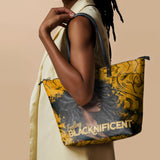 "Blacknificent" Leather Tote Bag