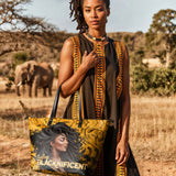 "Blacknificent" Leather Tote Bag