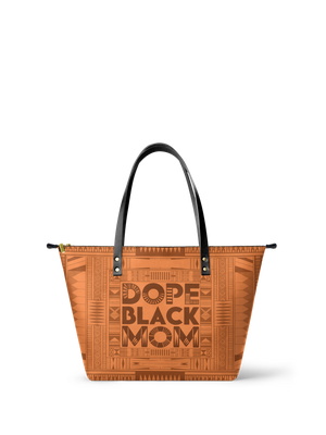 "Dope Black Mom" Leather Tote Bag