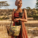 "Godfidence" Leather Tote Bag