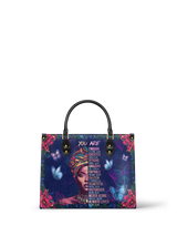 "Imani" Blue Orchid Leather Handbag