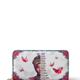 "Imani" Dove White Wallet