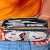 "Imani" Dove White Wallet
