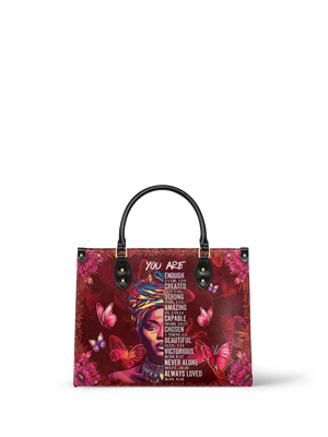 "Imani" Pomegranate Red Leather Handbag