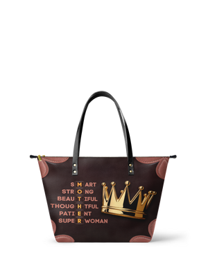"Imarimom" Leather Tote Bag
