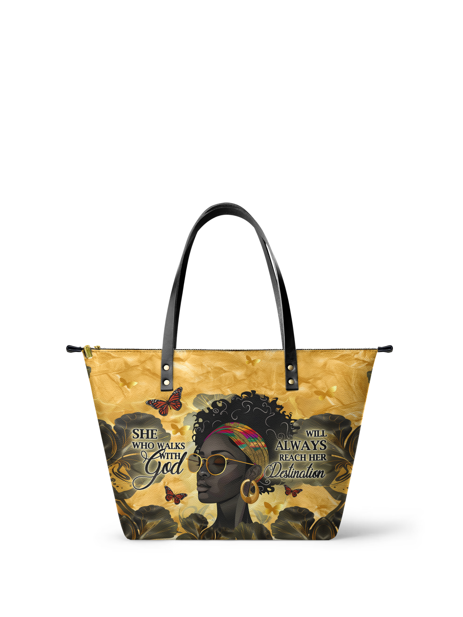 Njia Tote Bag — Walk Boldly, Shine Brighter | Afroyla