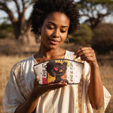 "Aina" Coconut White Eclipse Makeup Bag