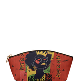 "Aina" Flame Red Eclipse Makeup Bag