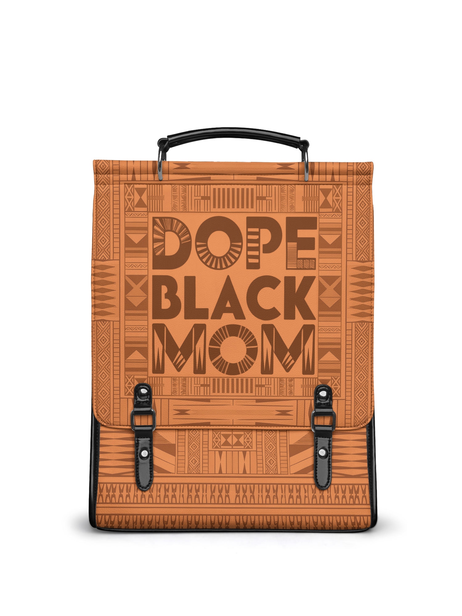 african leather backpacks Dope Black Mom" Leather Backpack – Afroyla