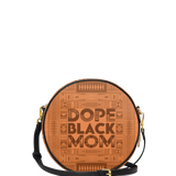 "Dope Black Mom" Circle Crossbody Bag