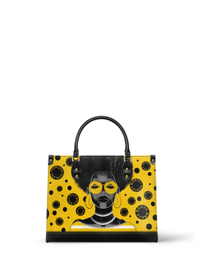 "Fahari" Marigold Pop Leather Handbag
