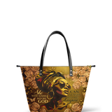 "Godfidence" Leather Tote Bag