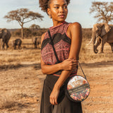 "Naija Royale" Circle Crossbody Bag