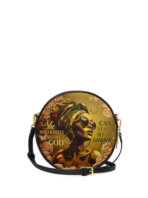 "Godfidence" Circle Crossbody Bag