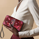 "Imani" Pomegranate Red Wallet - BRAVE ONES DEAL