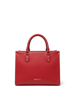 "Serwa" Red Leather Handbag