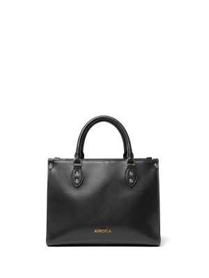 "Serwa" Black Leather Handbag