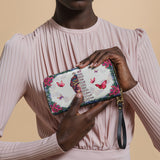 "Imani" Dove White Wallet