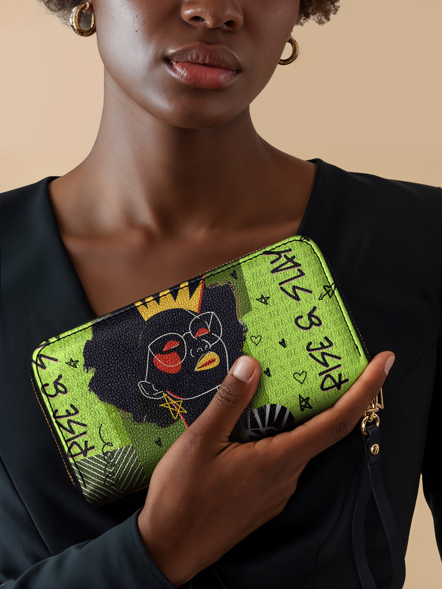 "Aina" Lime Pop Wallet