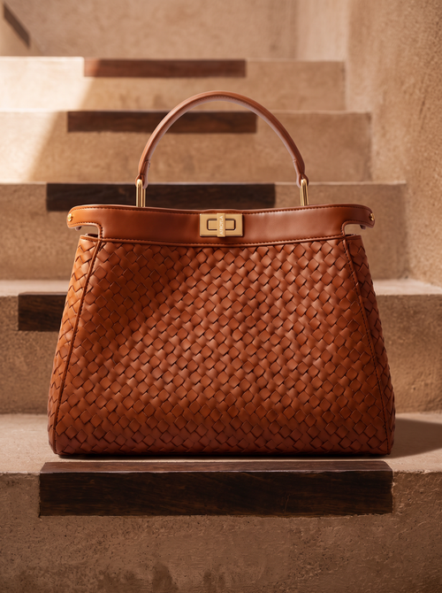 "Adaeze" Brown Woven Bag