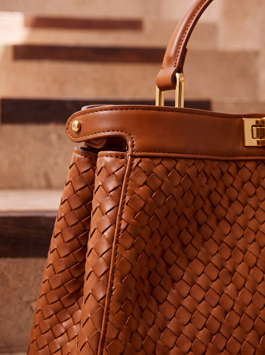 "Adaeze" Brown Woven Bag