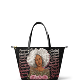 "Zalina" Leather Tote Bag