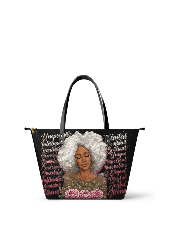 "Zalina" Leather Tote Bag