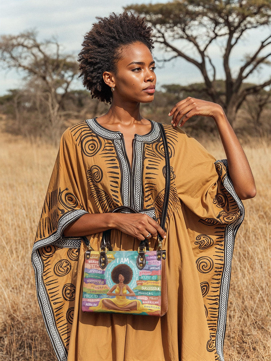 "AfroEssence" Small Leather Handbag A250 Deal