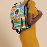 "AfroEssence" Leather Backpack