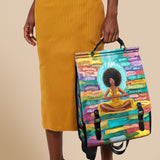 "AfroEssence" Leather Backpack