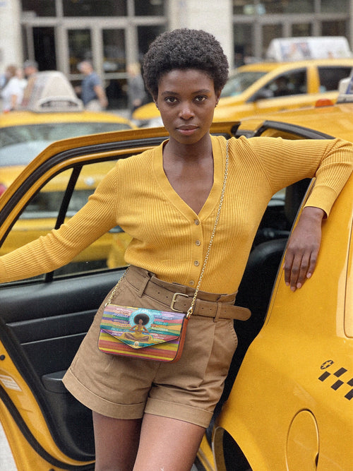 "AfroEssence" Envelope Chain Crossbody Bag