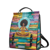 "AfroEssence" Leather Backpack