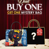 "Aina" Blueberry Snow Leather Handbag Deal