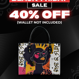 "Aina" Coconut White Leather Handbag Deal