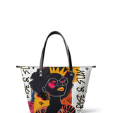 "Aina" Coconut White Leather Tote Bag BTS DEAL