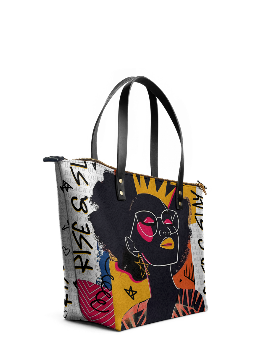 "Aina" Coconut White Leather Tote Bag - DD DEAL