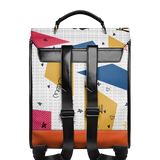 "Aina" Coconut White Leather Backpack