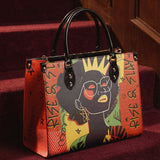 "Aina" Flame Red Leather Handbag BTS DEAL