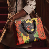 "Aina" Flame Red Leather Handbag BTS DEAL