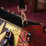 "Aina" Flame Red Leather Handbag BTS DEAL