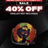 "Aina" Flame Red Circle Crossbody Bag Deal