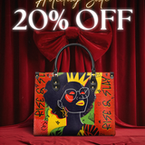 "Aina" Flame Red Leather Handbag Deal
