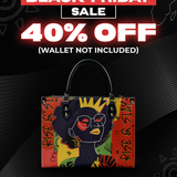 "Aina" Flame Red Leather Handbag Deal