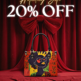 "Aina" Flame Red Small Leather Handbag Deal