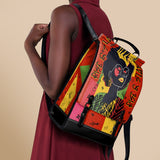 "Aina" Flame Red Leather Backpack - BRAVE ONES DEAL