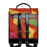 "Aina" Flame Red Leather Backpack - BRAVE ONES DEAL